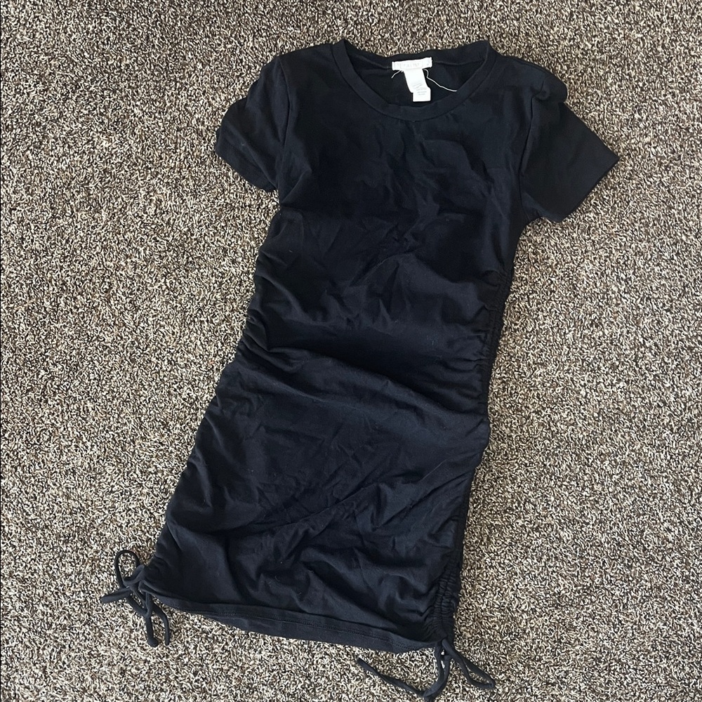 Black Ruched Dress